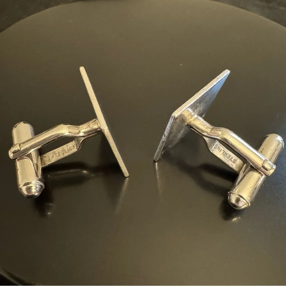 Sterling Silver Cufflinks – Classic Minimalist
